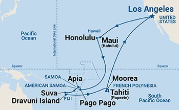 Itinerary Map/Ship Image