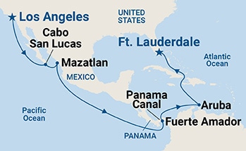 Itinerary Map/Ship Image
