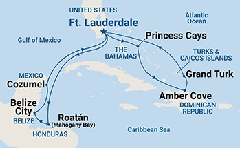 Itinerary Map/Ship Image