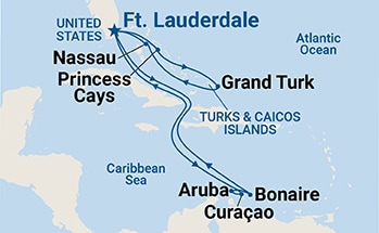 Itinerary Map/Ship Image
