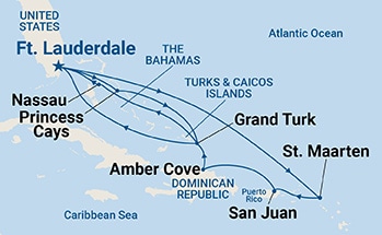 Itinerary Map/Ship Image
