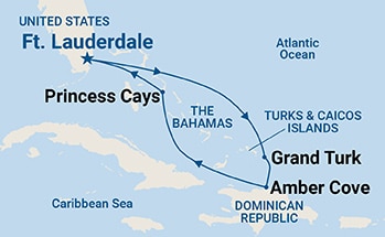 Itinerary Map/Ship Image