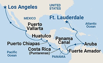 Itinerary Map/Ship Image