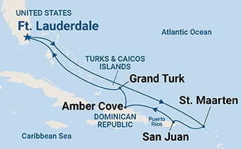 Itinerary Map/Ship Image
