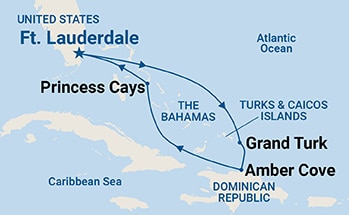 Itinerary Map/Ship Image