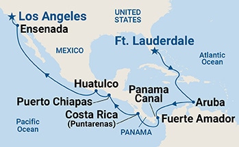 Itinerary Map/Ship Image