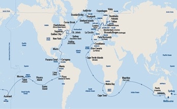 Itinerary Map/Ship Image