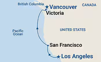 Itinerary Map/Ship Image