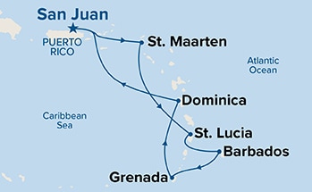 Itinerary Map/Ship Image