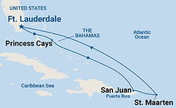 Itinerary Map/Ship Image