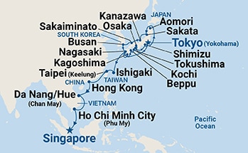 Itinerary Map/Ship Image