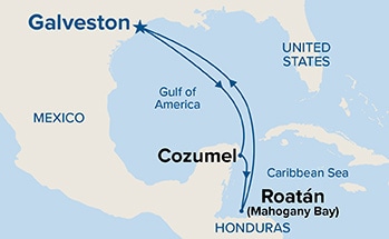 Itinerary Map/Ship Image