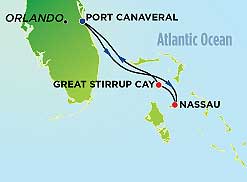 Itinerary Map/Ship Image