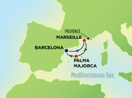 Itinerary Map/Ship Image
