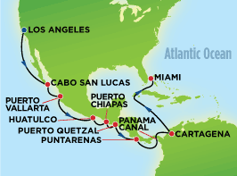 Itinerary Map/Ship Image
