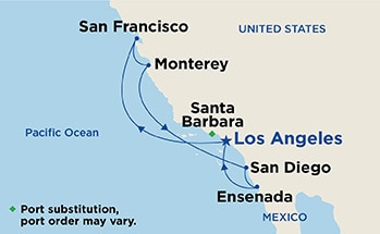 Itinerary Map/Ship Image
