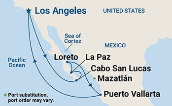Itinerary Map/Ship Image