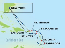 Itinerary Map/Ship Image