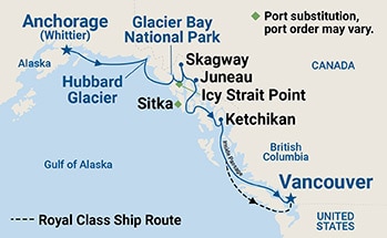 Itinerary Map/Ship Image