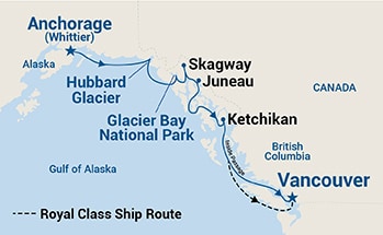 Itinerary Map/Ship Image