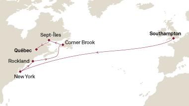 Itinerary Map/Ship Image