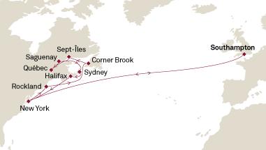 Itinerary Map/Ship Image