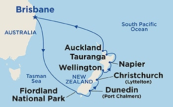 Itinerary Map/Ship Image