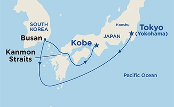 Itinerary Map/Ship Image
