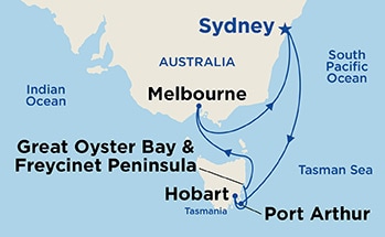 Itinerary Map/Ship Image