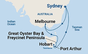 Itinerary Map/Ship Image