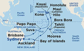 Itinerary Map/Ship Image