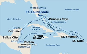 Itinerary Map/Ship Image