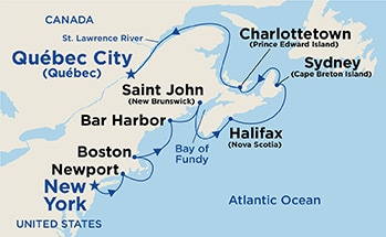 Itinerary Map/Ship Image