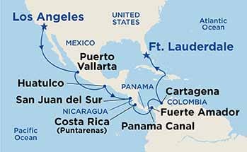 Itinerary Map/Ship Image