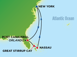 Itinerary Map/Ship Image