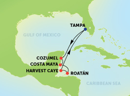 Itinerary Map/Ship Image