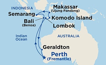 Itinerary Map/Ship Image