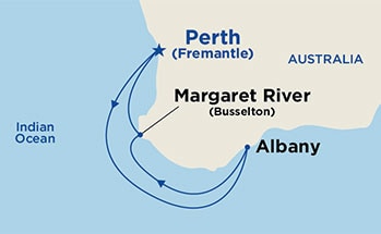 Itinerary Map/Ship Image