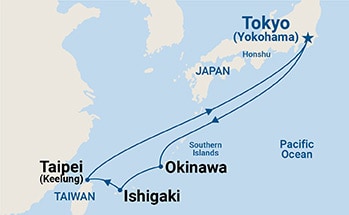 Itinerary Map/Ship Image