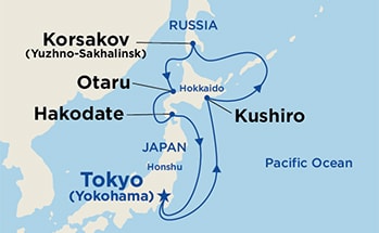 Itinerary Map/Ship Image