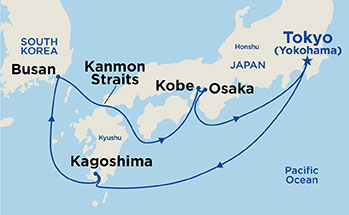 Itinerary Map/Ship Image
