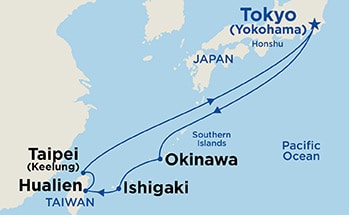 Itinerary Map/Ship Image