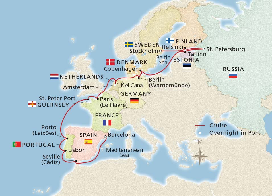 viking ocean cruise bergen to barcelona