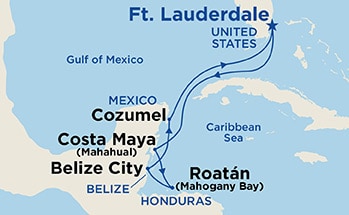 Itinerary Map/Ship Image