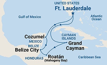 Itinerary Map/Ship Image
