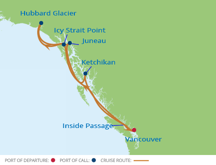 Celebrity Cruises - Celebrity Infinity - 7 Night Alaska Hubbard Glacier ...