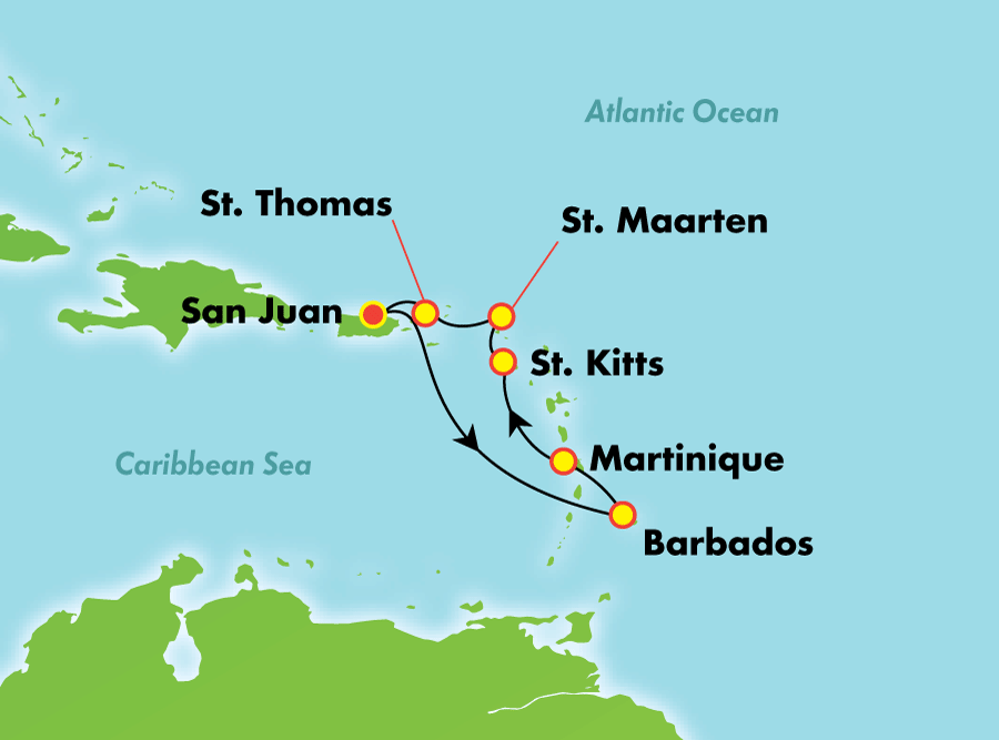 Norwegian Cruises - Norwegian Dawn - 7 Night Southern Caribbean - Sun ...