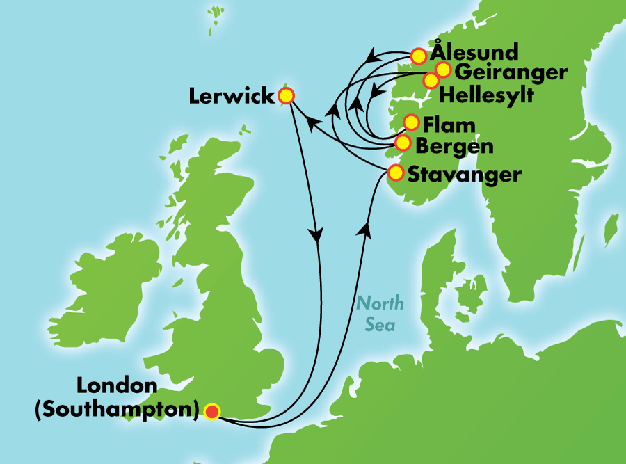 norwegian jade cruise route