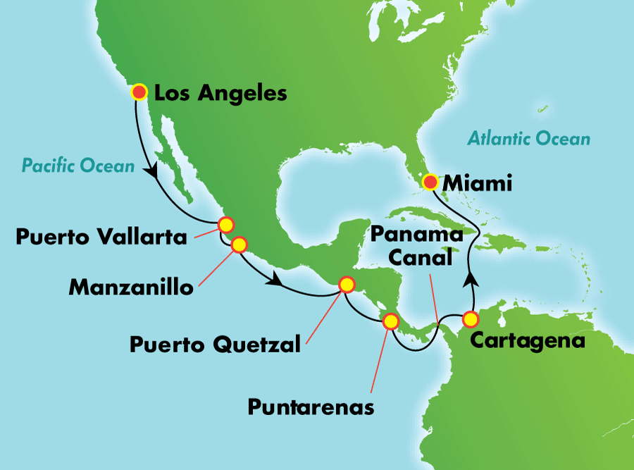 Itinerary Map/Ship Image