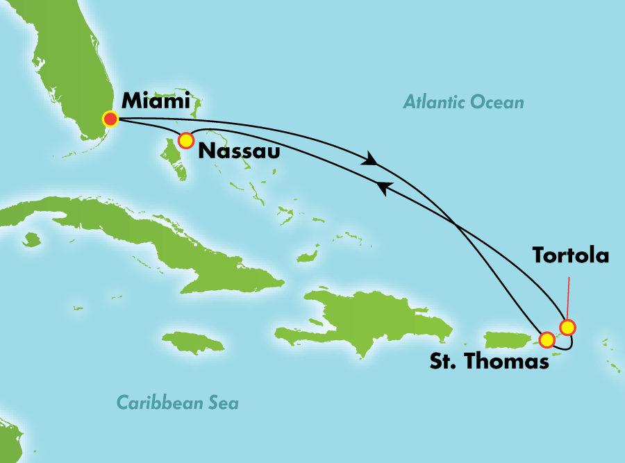 Itinerary Map/Ship Image